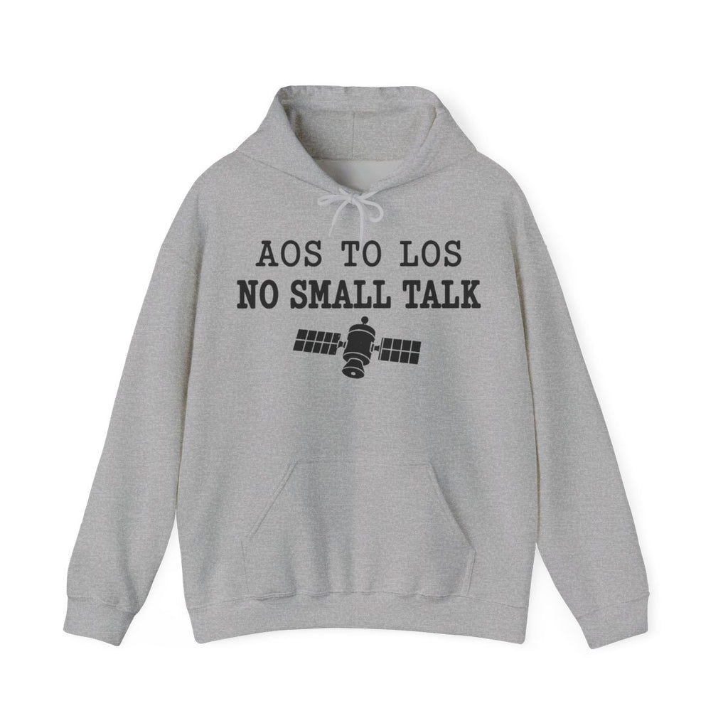 AOS to LOS No Small Talk Hoodie in Sport Grey