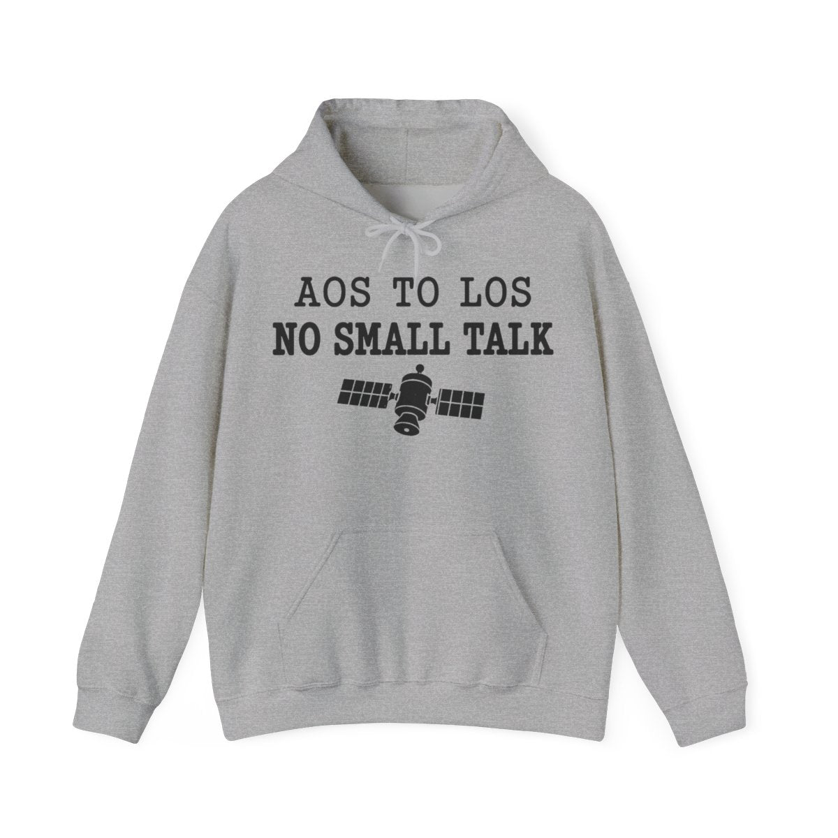 AOS to LOS No Small Talk Hoodie in Sport Grey