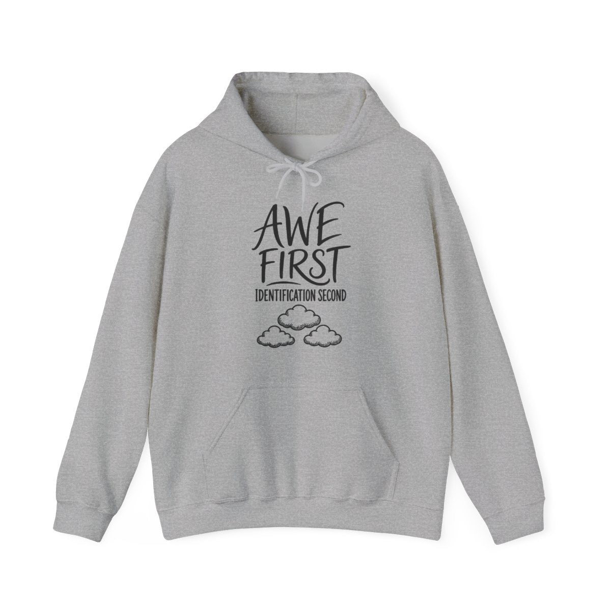 Awe First Identification Second Hoodie in Sport Grey