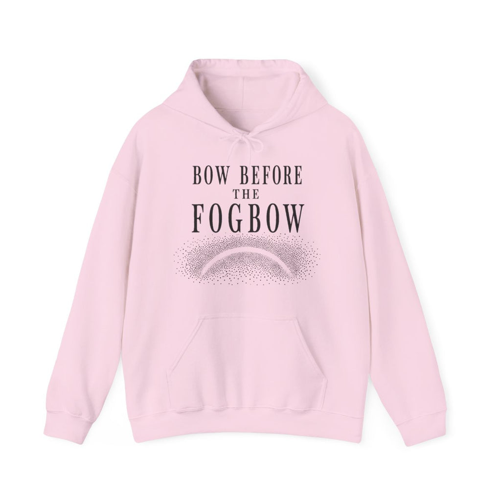 Bow Before the Fogbow Hoodie in Light Pink