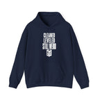 Cleaned Leveled Still Weird Hoodie in Navy