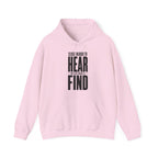 Close Enough to Hear Not Close Enough to Find Hoodie in Light Pink
