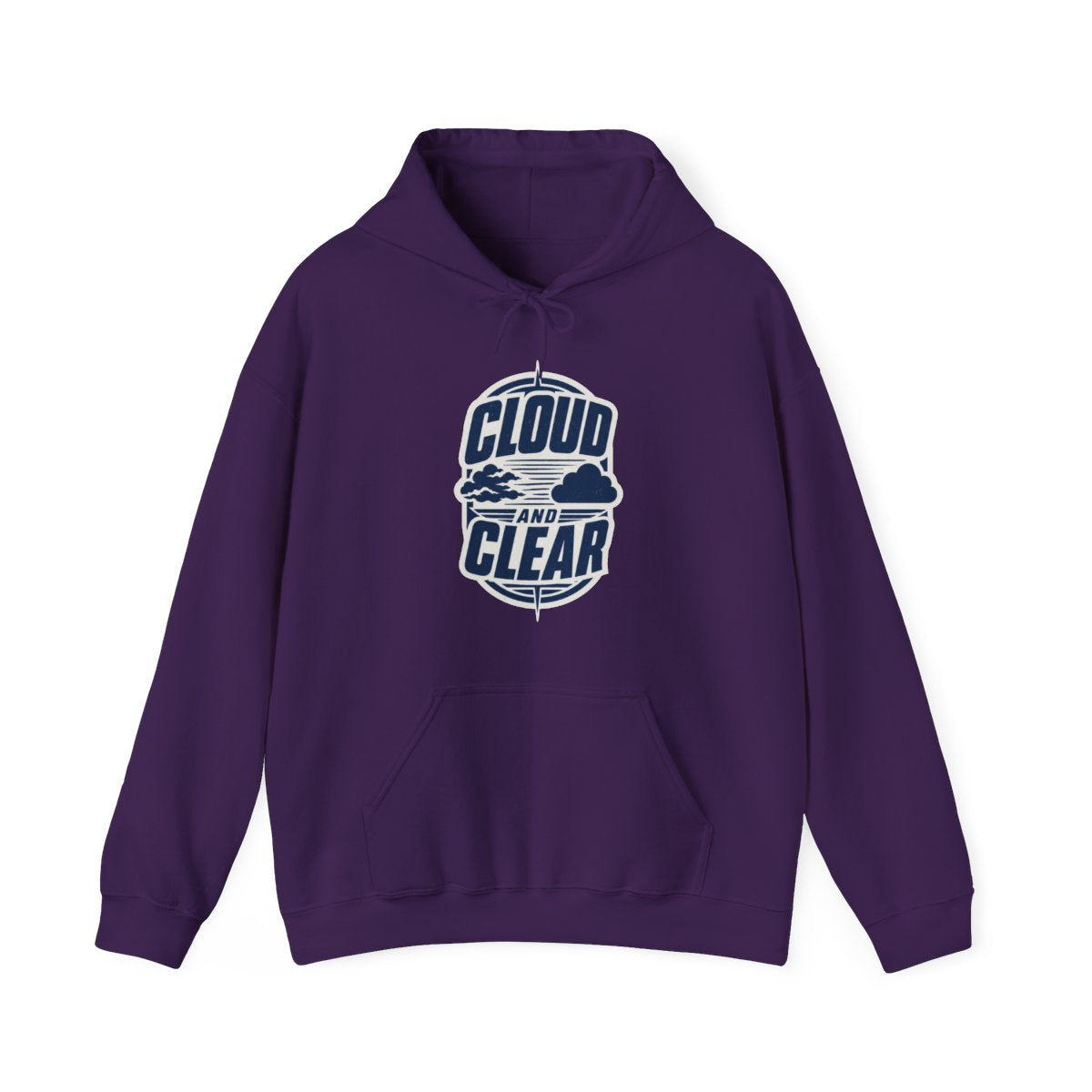Cloud and Clear Hoodie in Purple