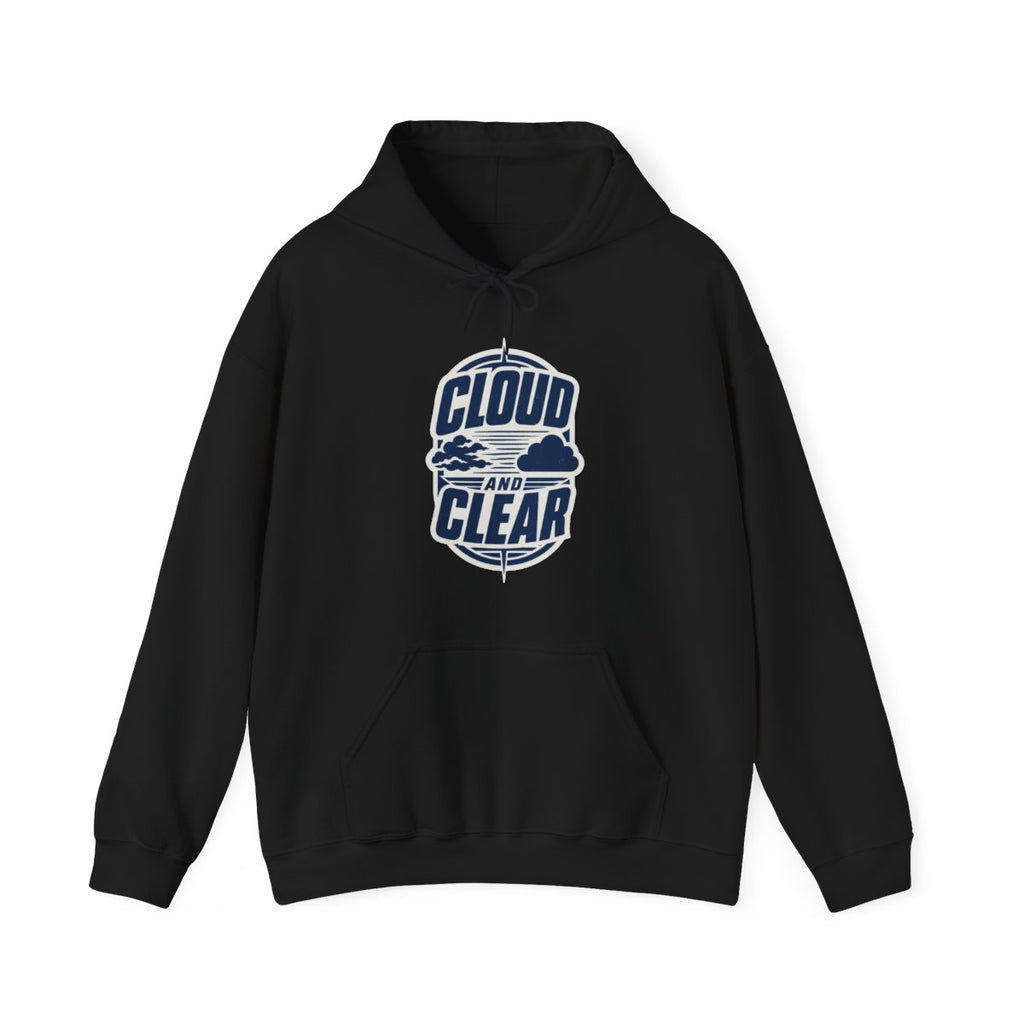 Cloud and Clear Hoodie in Black