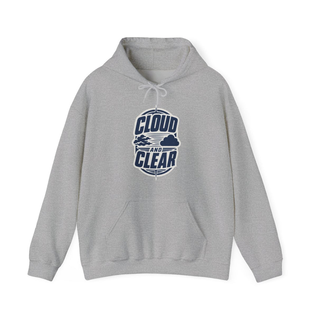 Cloud and Clear Hoodie in Sport Grey