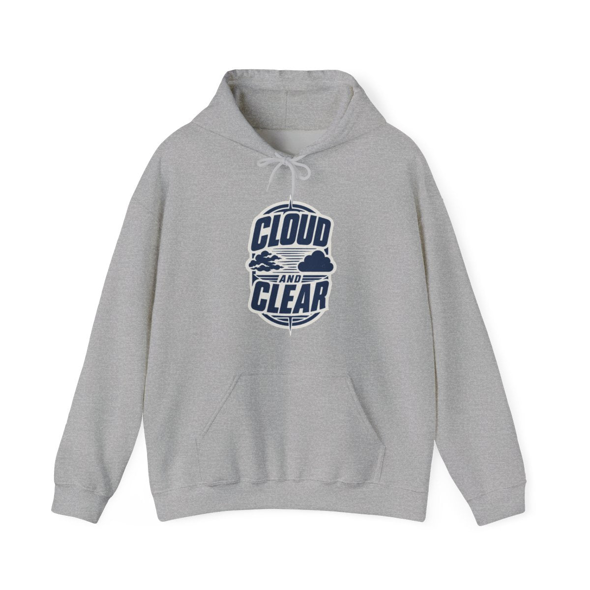 Cloud and Clear Hoodie in Sport Grey