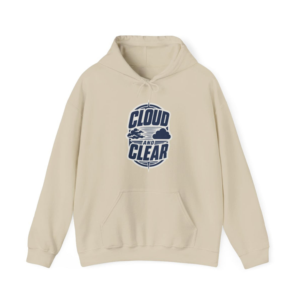 Cloud and Clear Hoodie in Sand