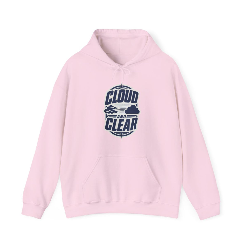 Cloud and Clear Hoodie in Light Pink