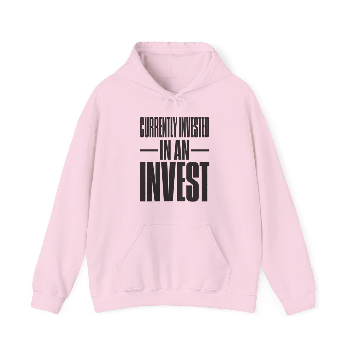 Currently Invested in an Invest Hoodie in Light Pink