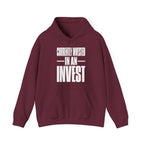 Currently Invested in an Invest Hoodie in Maroon