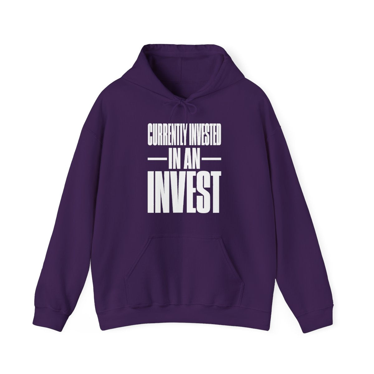 Currently Invested in an Invest Hoodie in Purple
