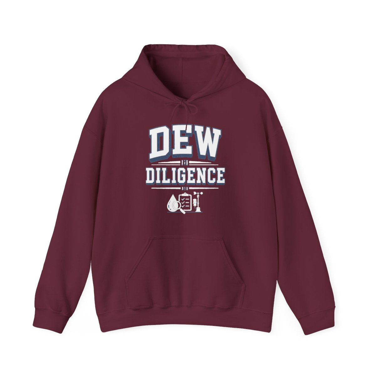 Dew Diligence Hoodie in Maroon
