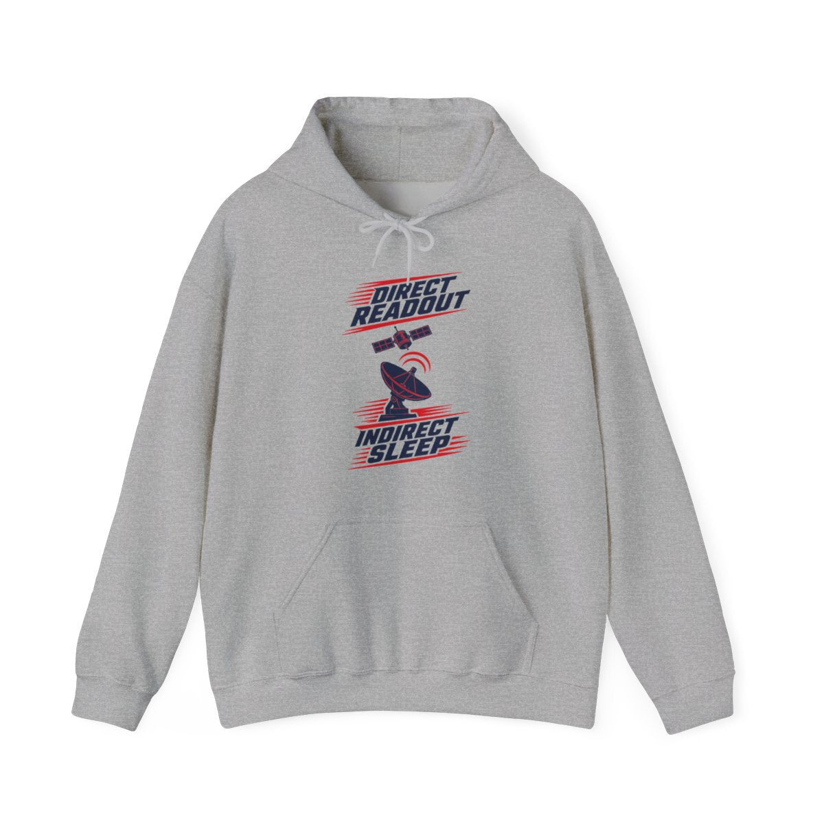 Direct Readout Indirect Sleep Hoodie in Sport Grey