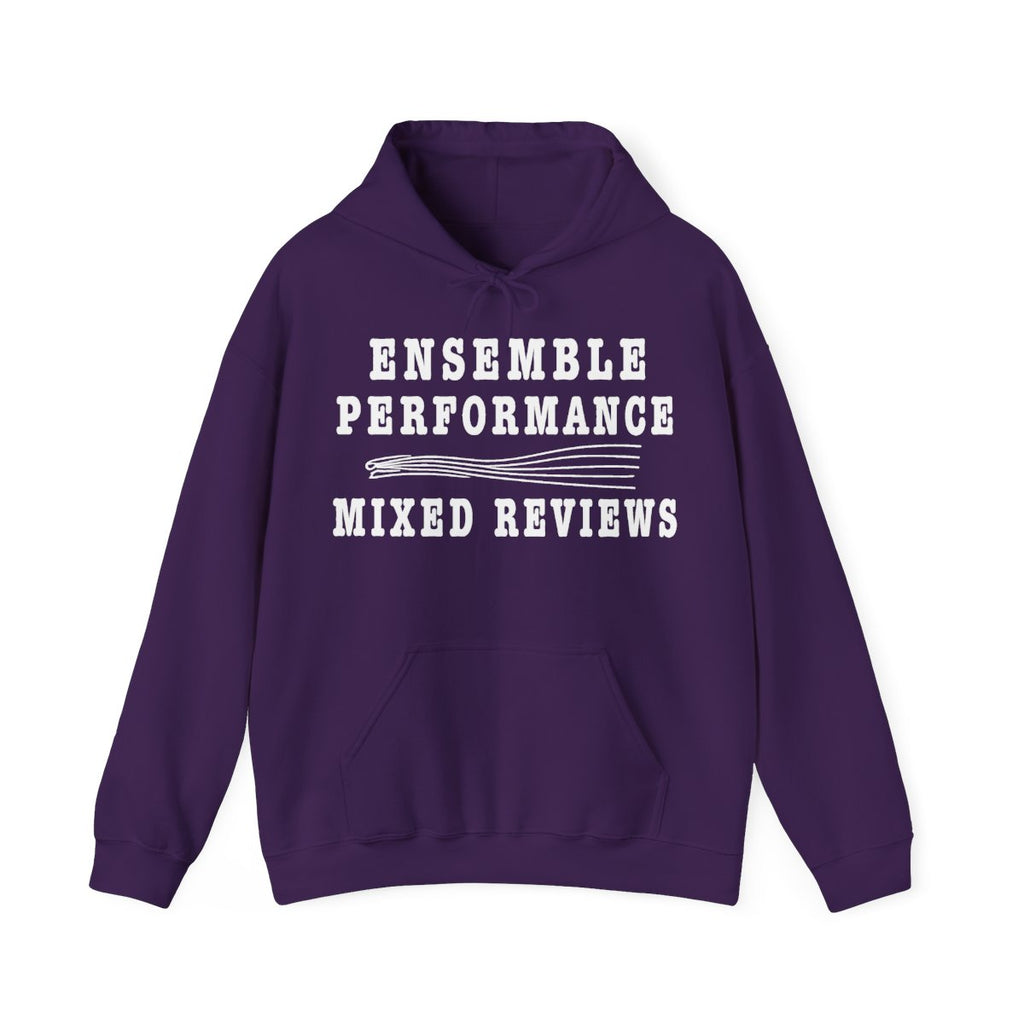 Ensemble Performance Mixed Reviews Hoodie in Purple