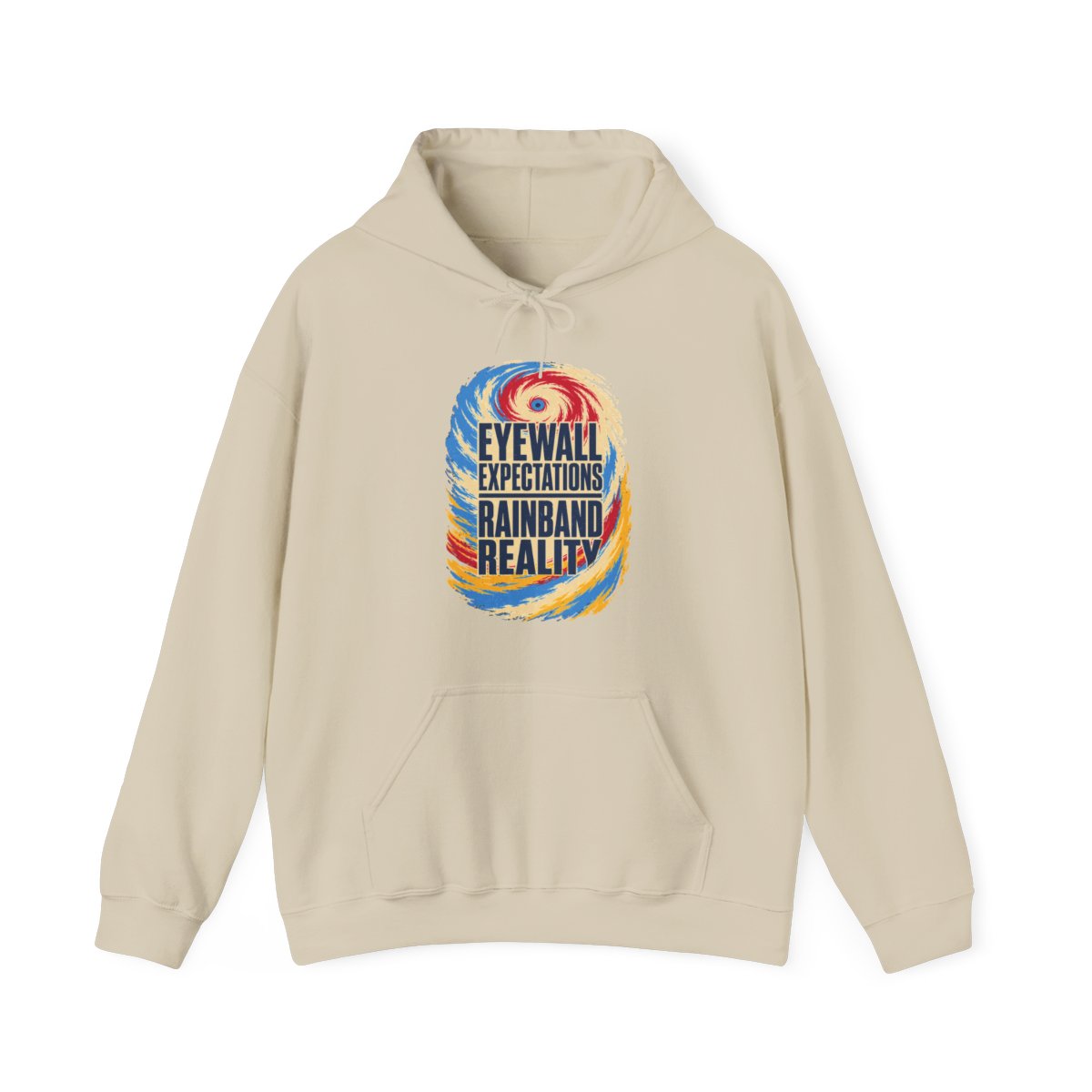 Eyewall Expectations Rainband Reality Hoodie in Sand