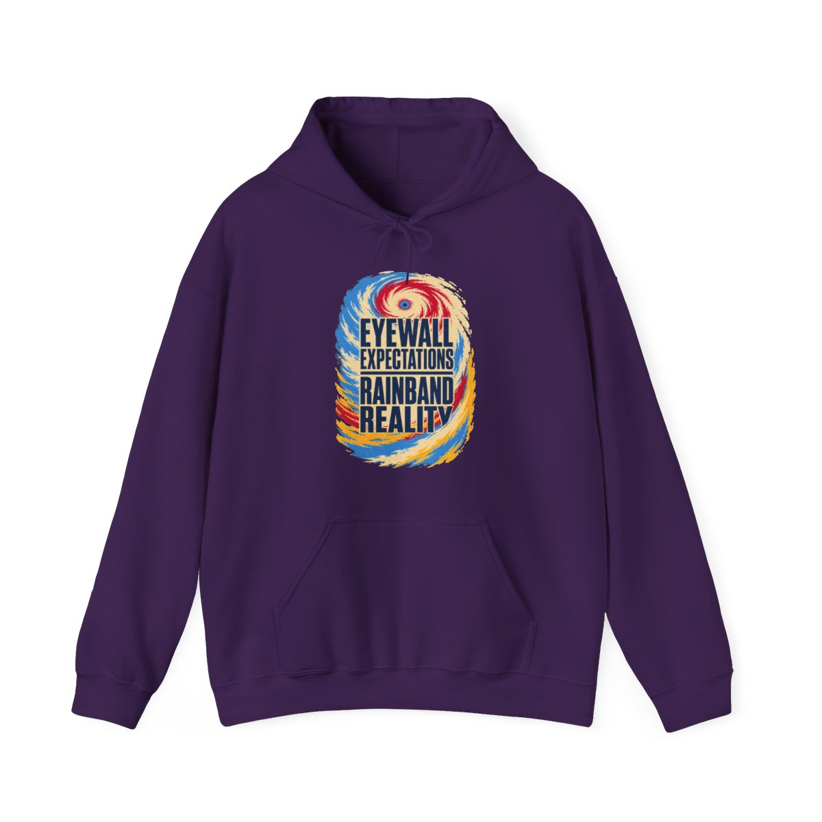 Eyewall Expectations Rainband Reality Hoodie in Purple