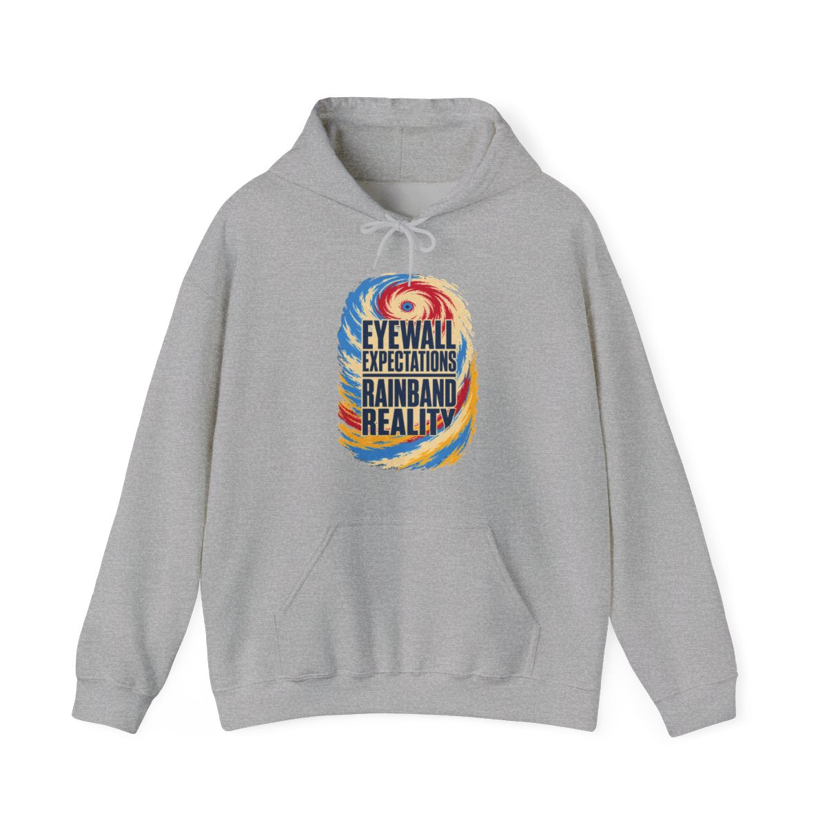 Eyewall Expectations Rainband Reality Hoodie in Sport Grey