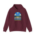 Follow the Trace Respect the Place Hoodie in Maroon
