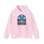 Follow the Trace Respect the Place Hoodie in Light Pink