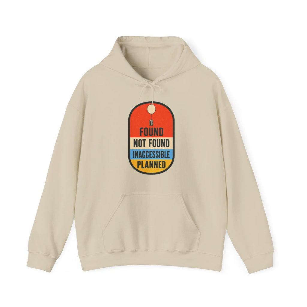 Found Not Found Inaccessible Planned Hoodie in Sand