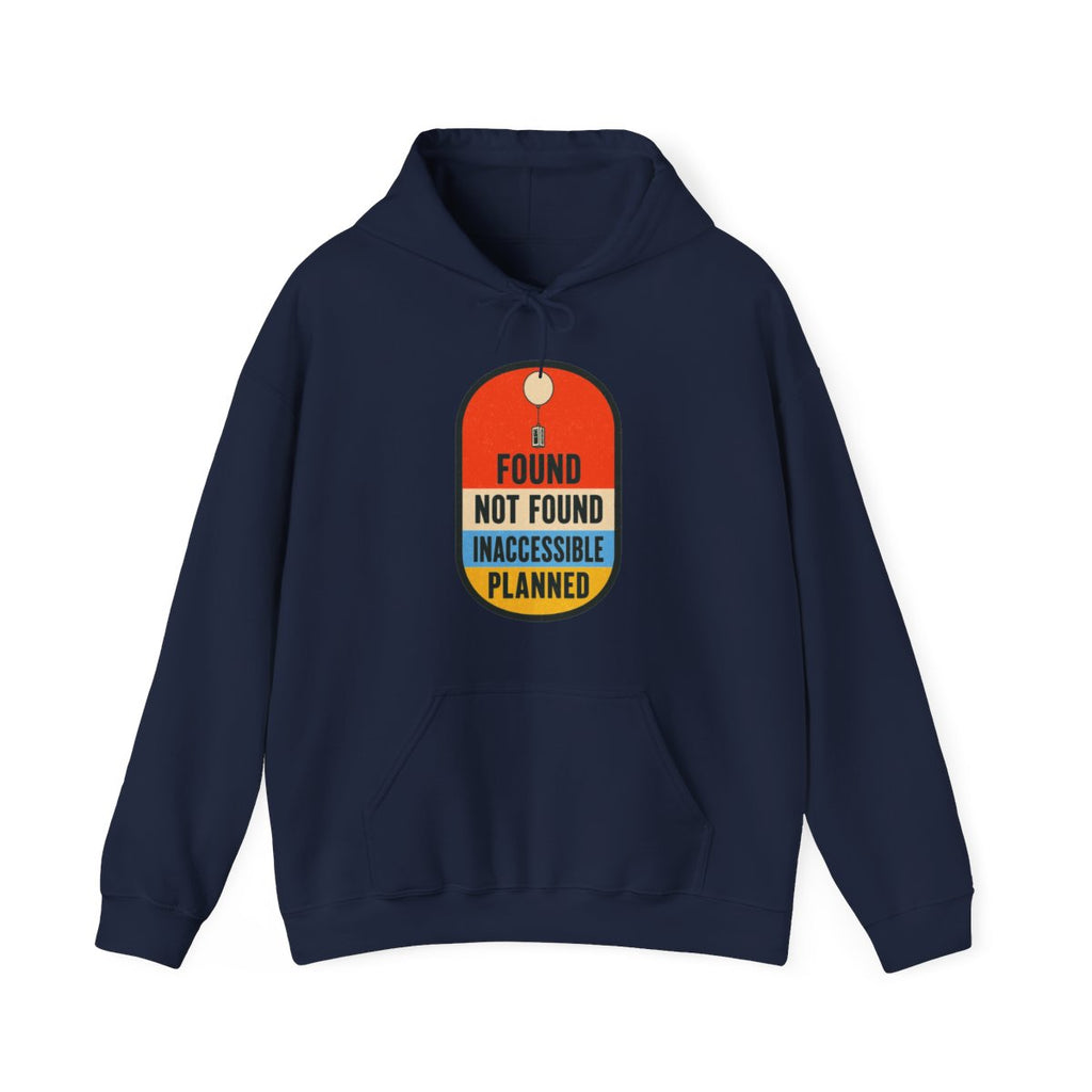 Found Not Found Inaccessible Planned Hoodie in Navy