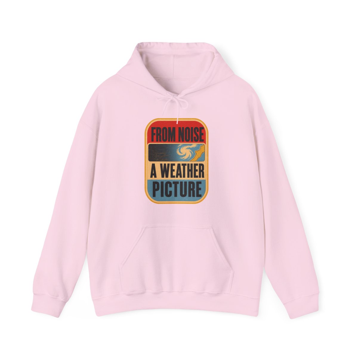 From Noise, a Weather Picture Hoodie in Light Pink
