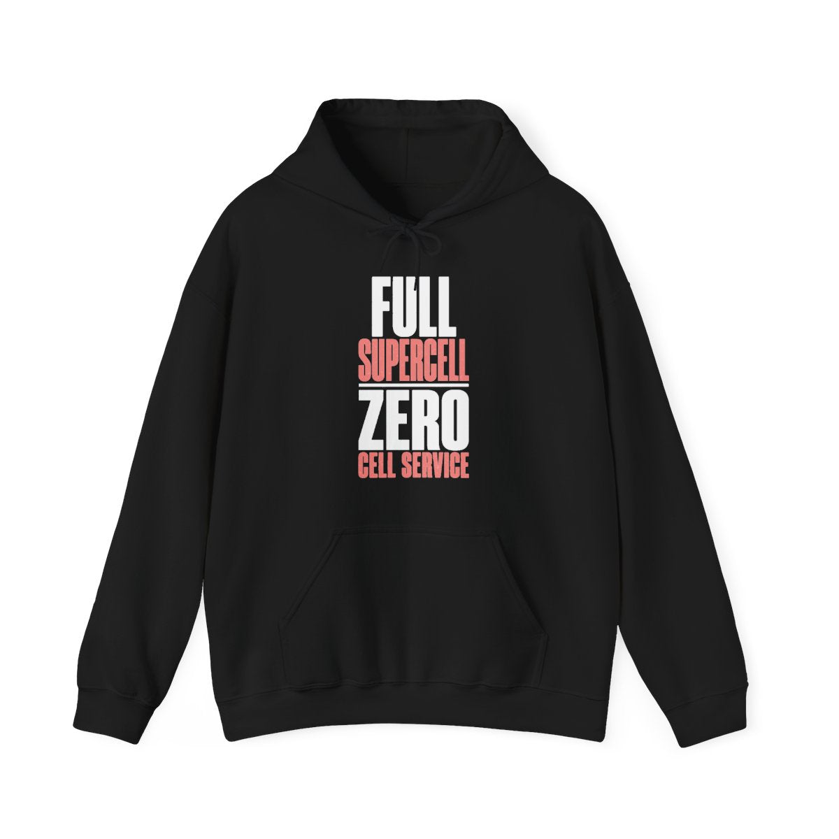 Full Supercell, Zero Cell Service Hoodie in Black