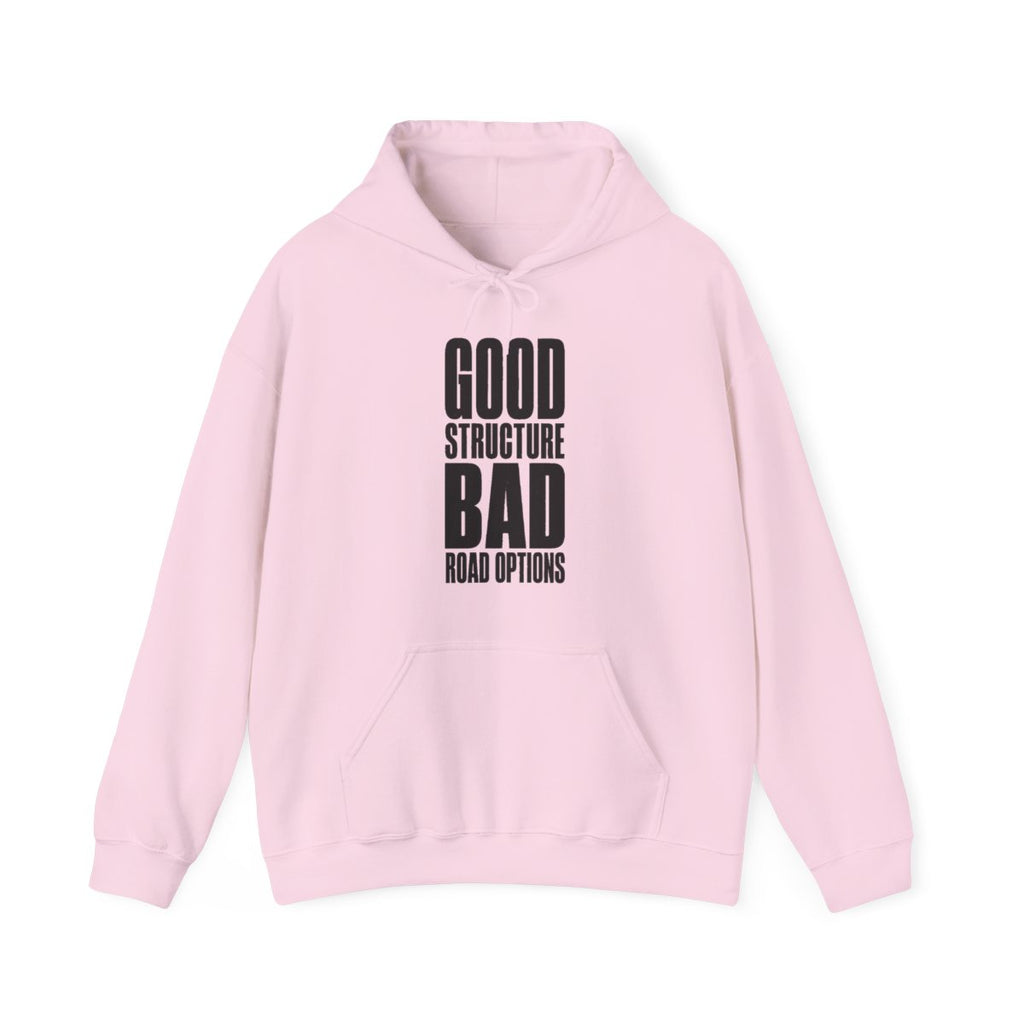 Good Structure Bad Road Options Hoodie in Light Pink