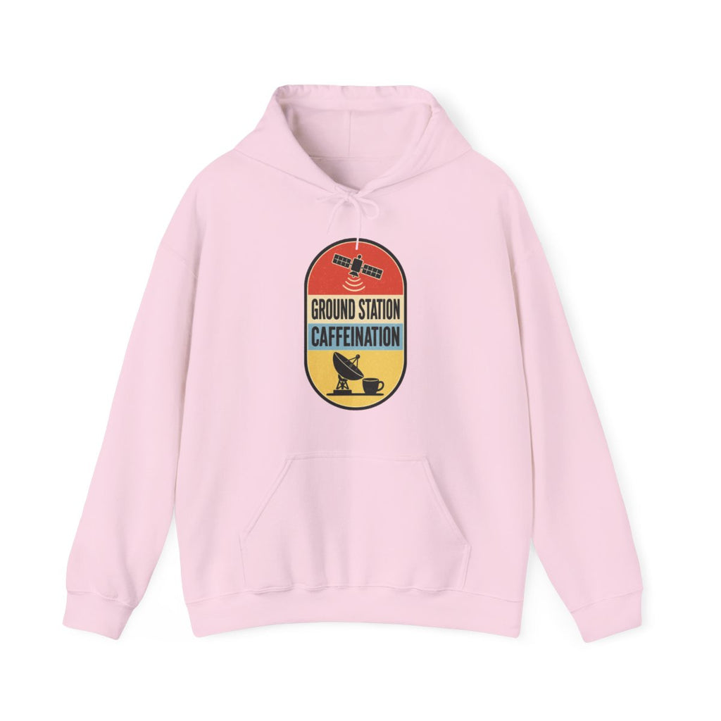 Ground Station Caffeination Hoodie in Light Pink