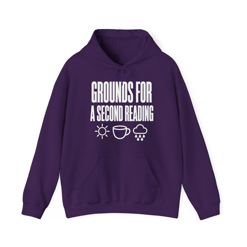 Grounds for a Second Reading Hoodie in Purple