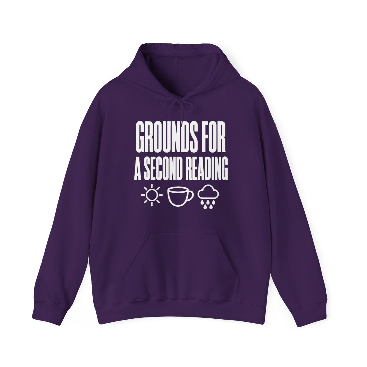 Grounds for a Second Reading Hoodie in Purple