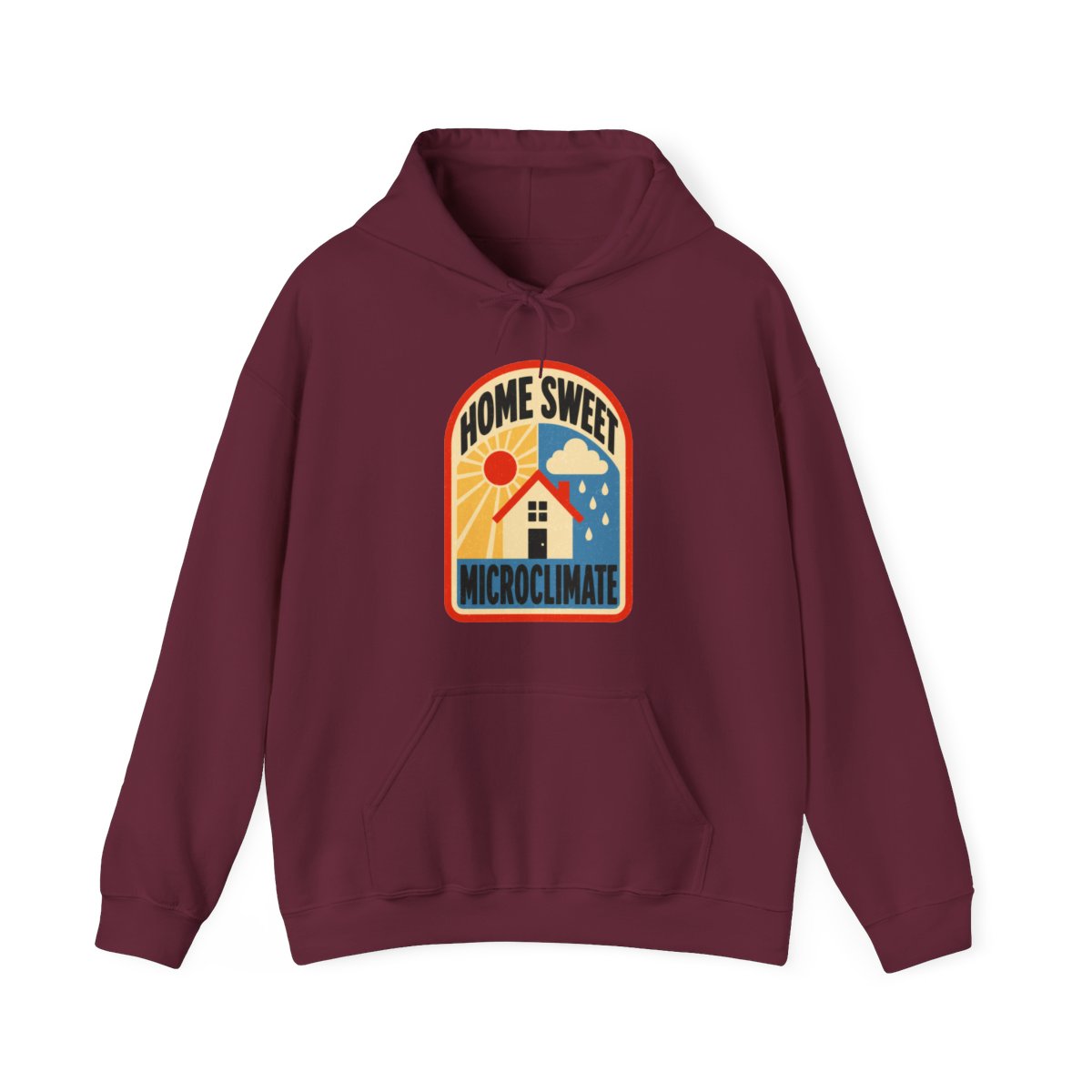 Home Sweet Microclimate Hoodie in Maroon