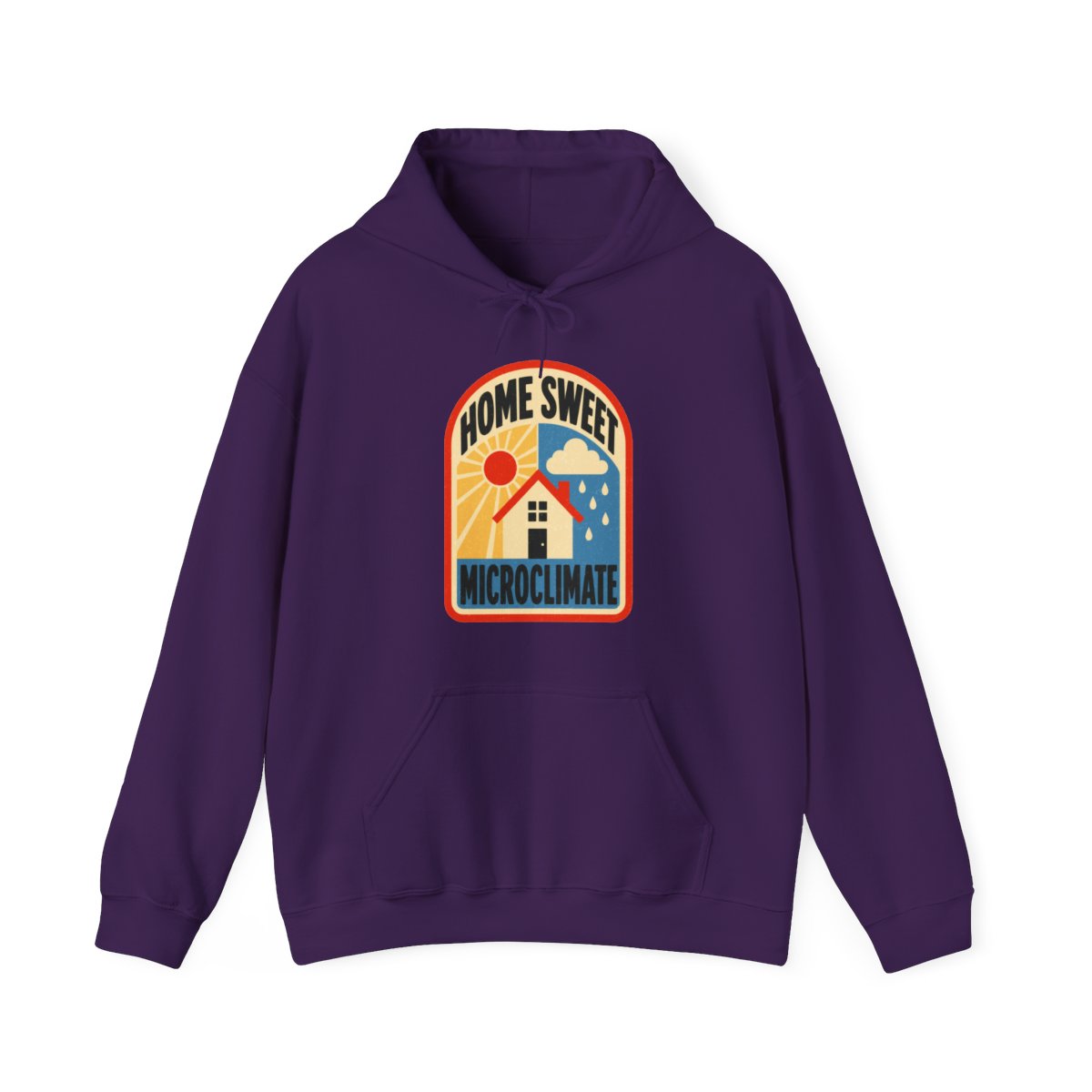 Home Sweet Microclimate Hoodie in Purple