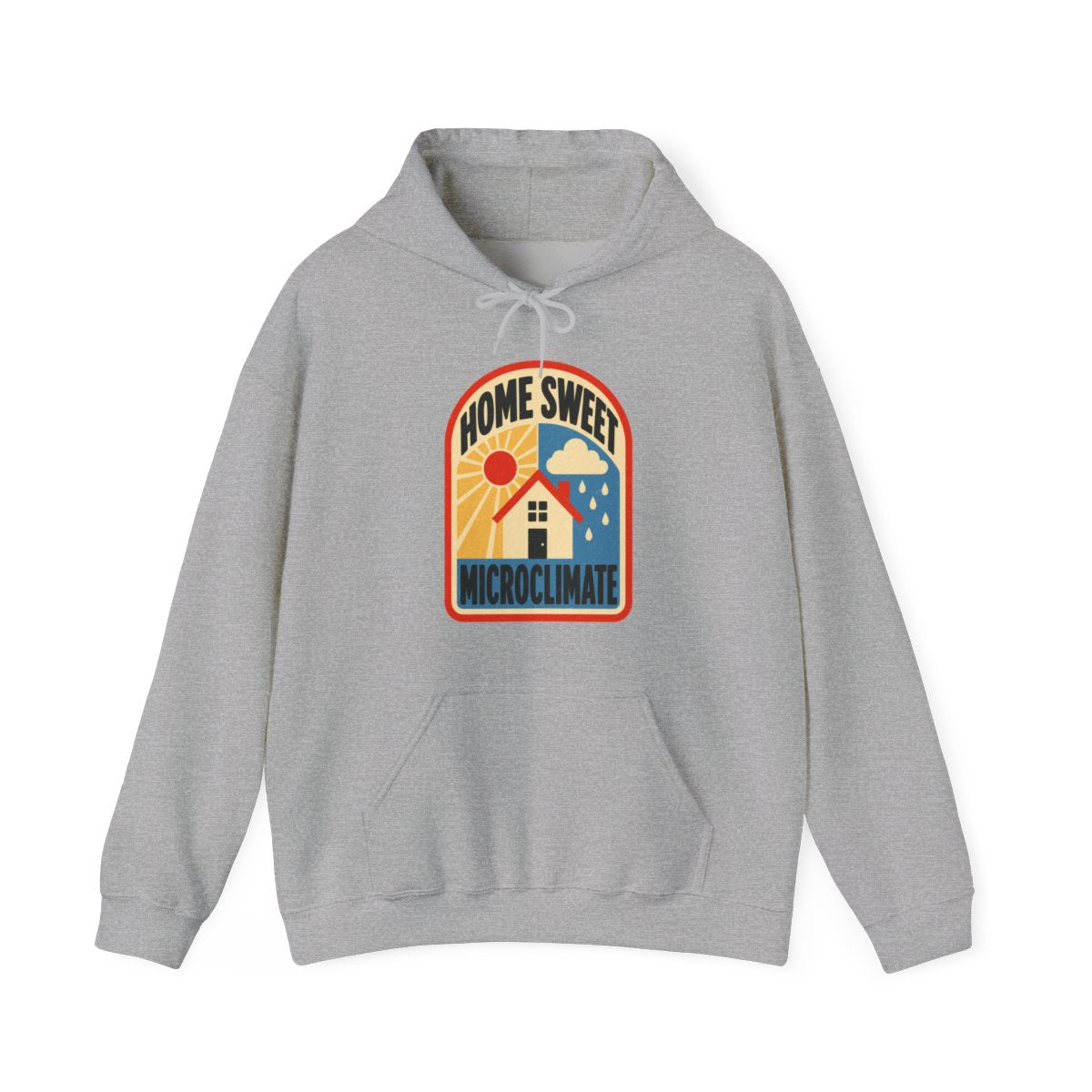 Home Sweet Microclimate Hoodie in Sport Grey