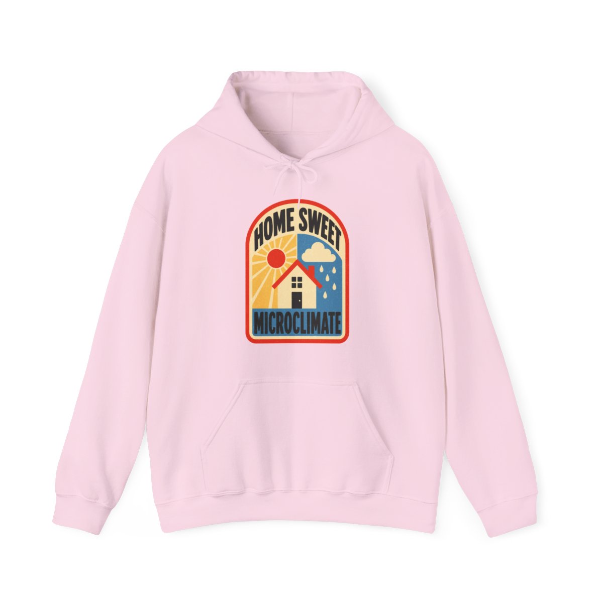 Home Sweet Microclimate Hoodie in Light Pink