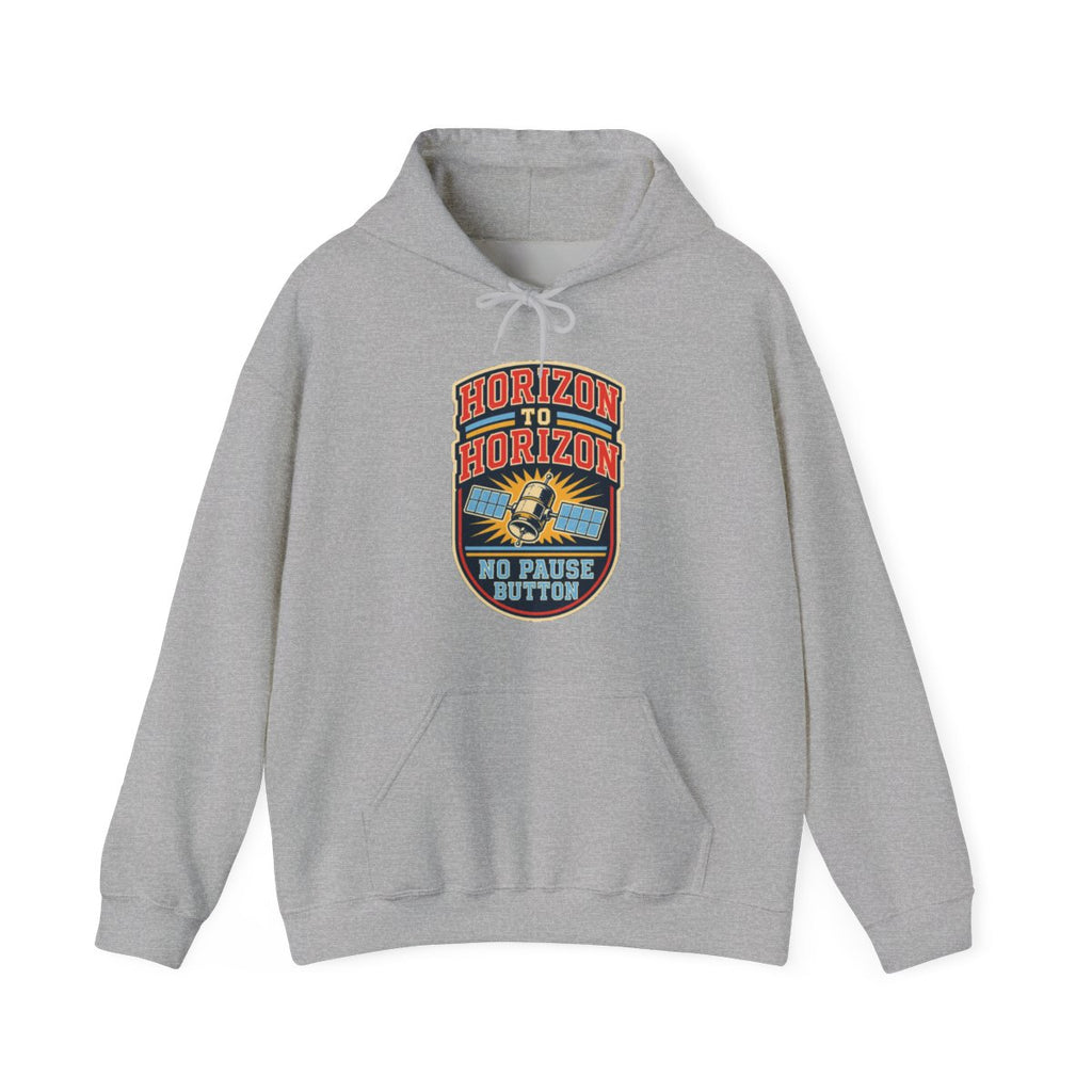 Horizon to Horizon No Pause Button Hoodie in Sport Grey