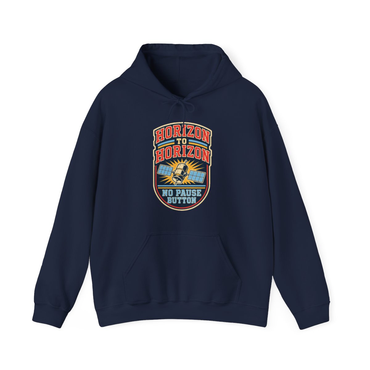 Horizon to Horizon No Pause Button Hoodie in Navy