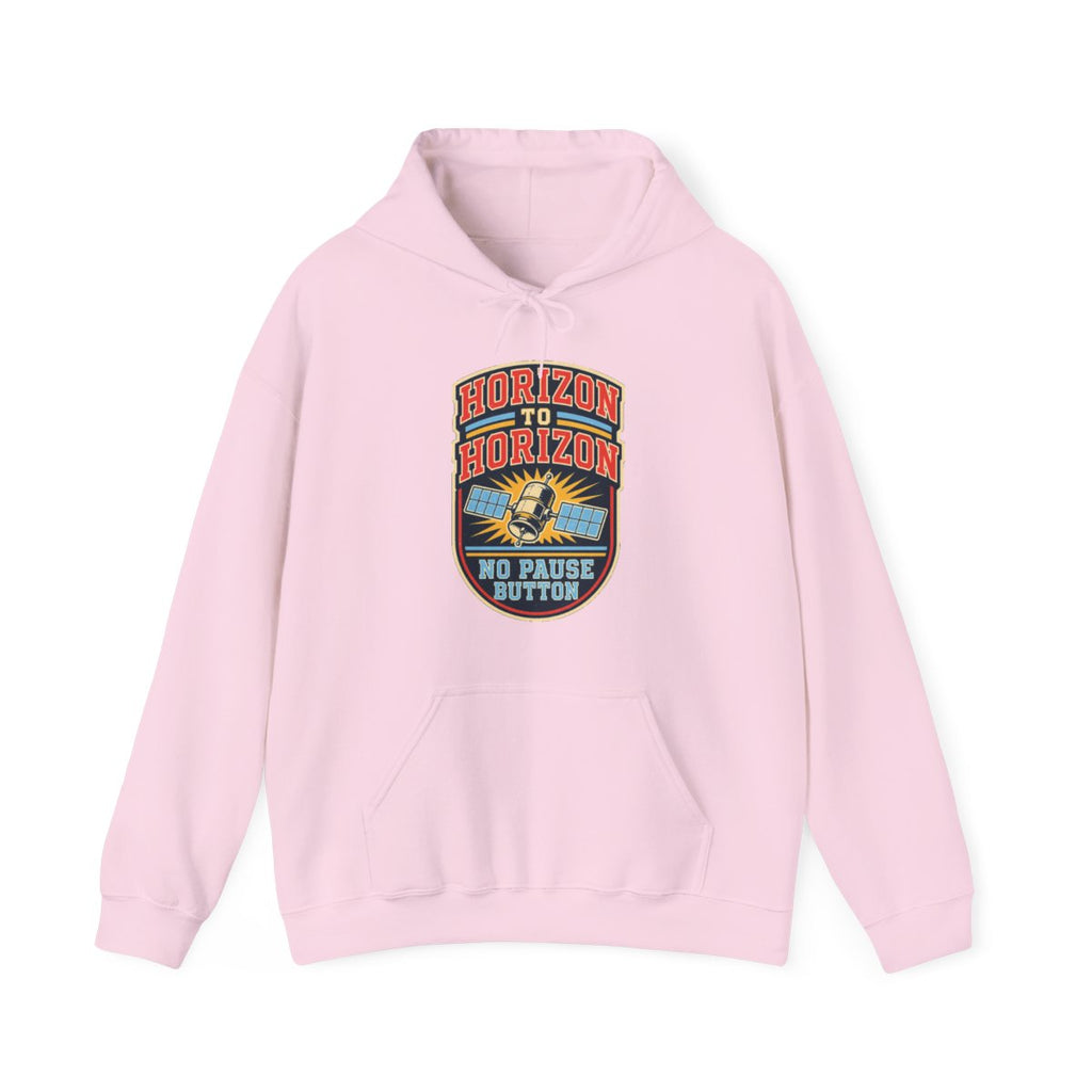 Horizon to Horizon No Pause Button Hoodie in Light Pink