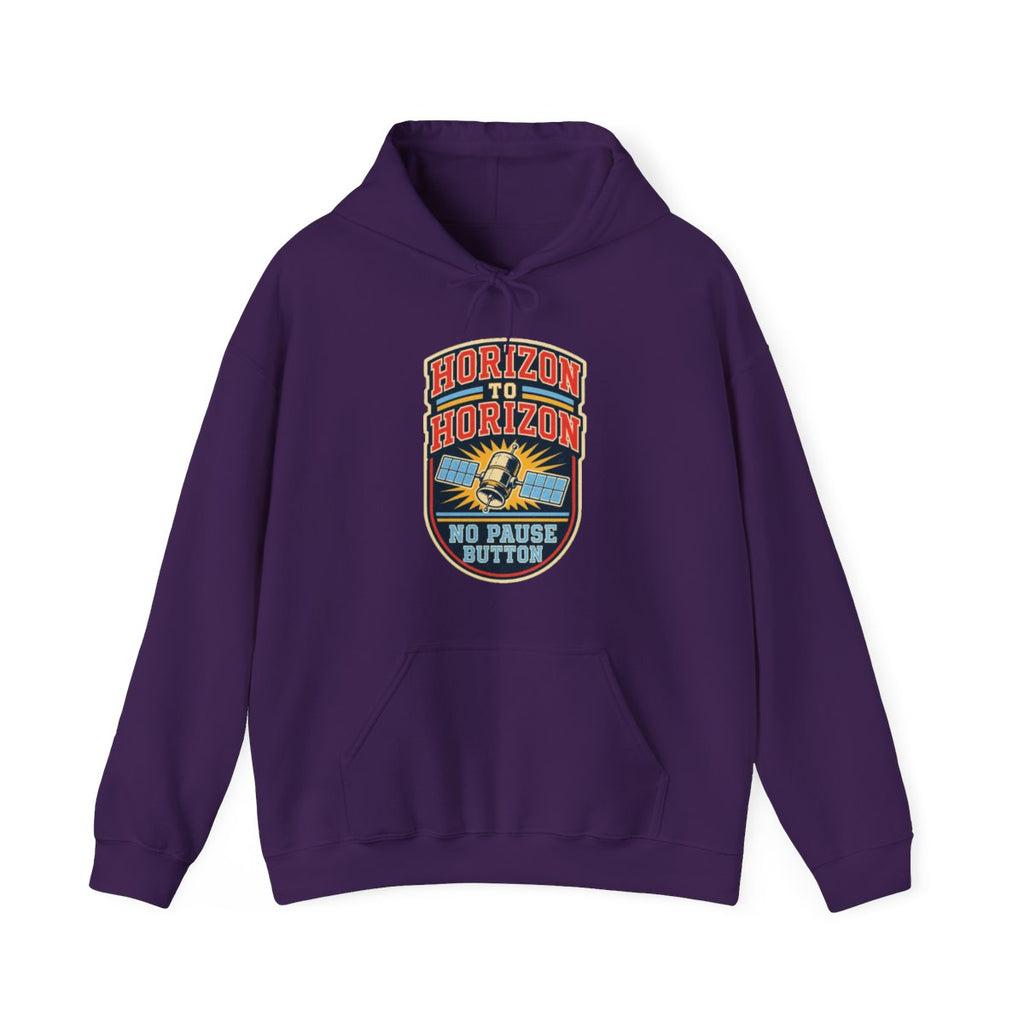 Horizon to Horizon No Pause Button Hoodie in Purple