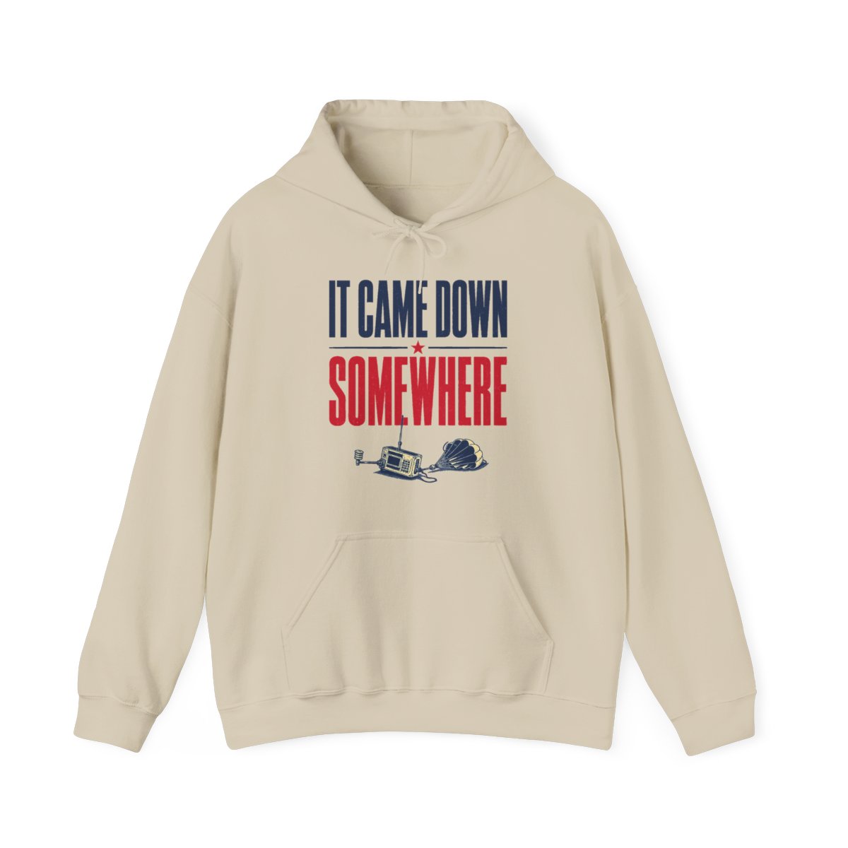 It Came Down Somewhere Hoodie in Sand