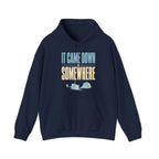 It Came Down Somewhere Hoodie in Navy