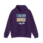 It Came Down Somewhere Hoodie in Purple
