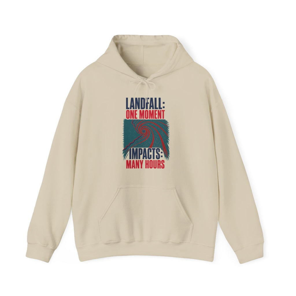 Landfall One Moment Impacts Many Hours Hoodie in Sand