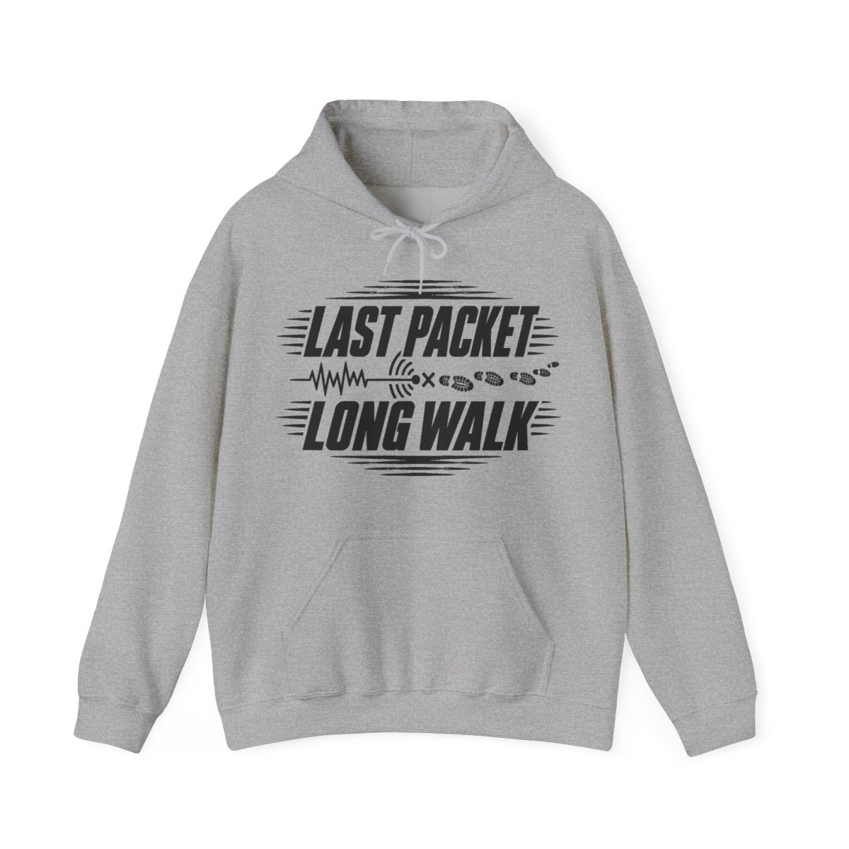 Last Packet Long Walk Hoodie in Sport Grey