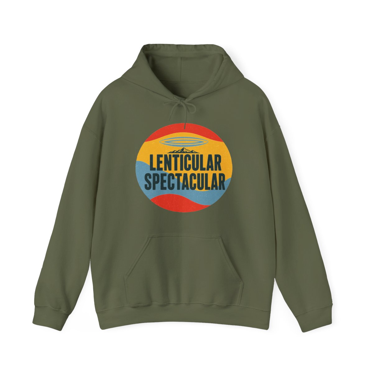 Lenticular Spectacular Hoodie in Military Green