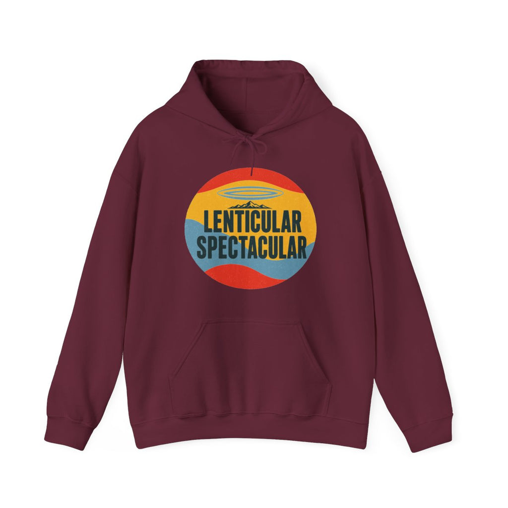 Lenticular Spectacular Hoodie in Maroon