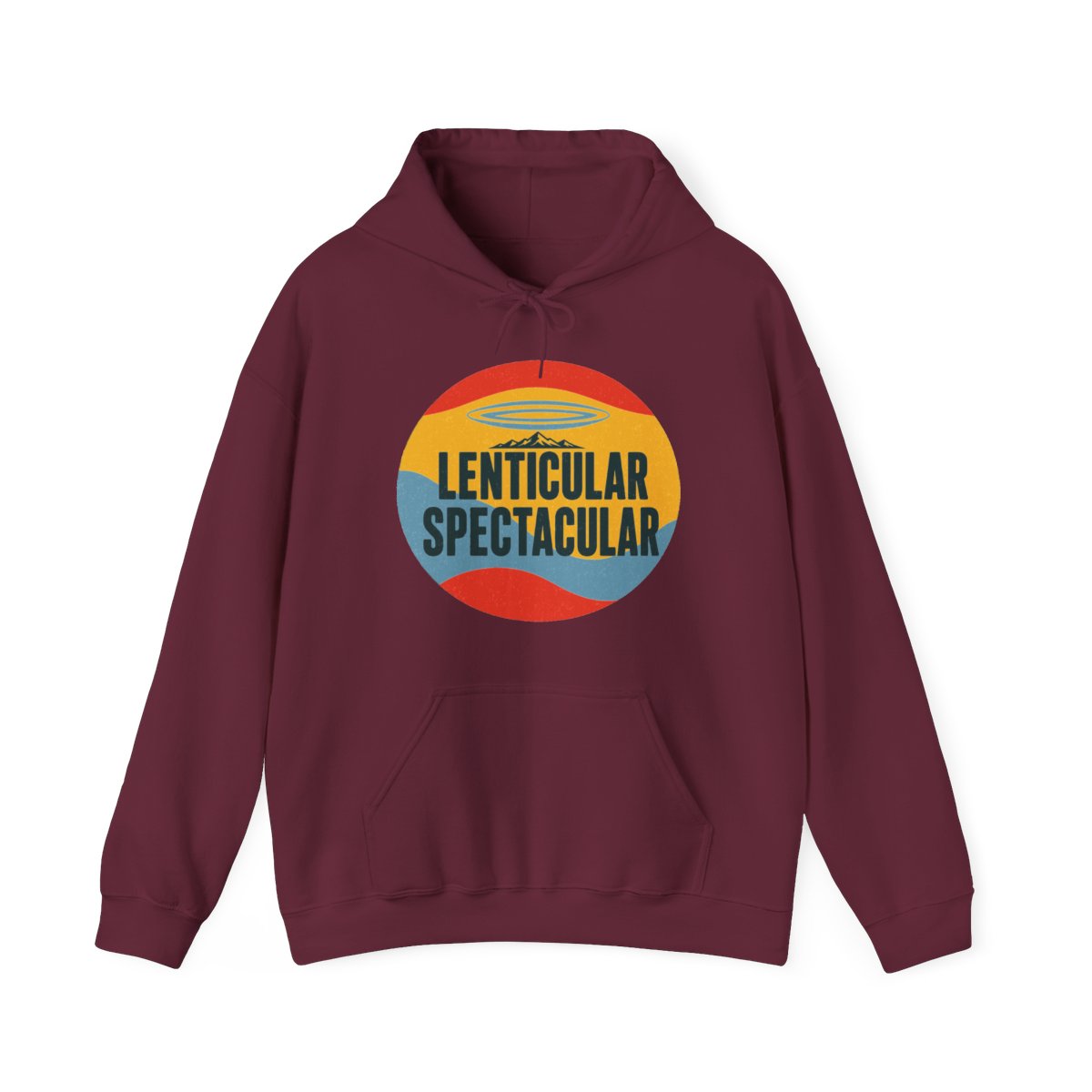 Lenticular Spectacular Hoodie in Maroon