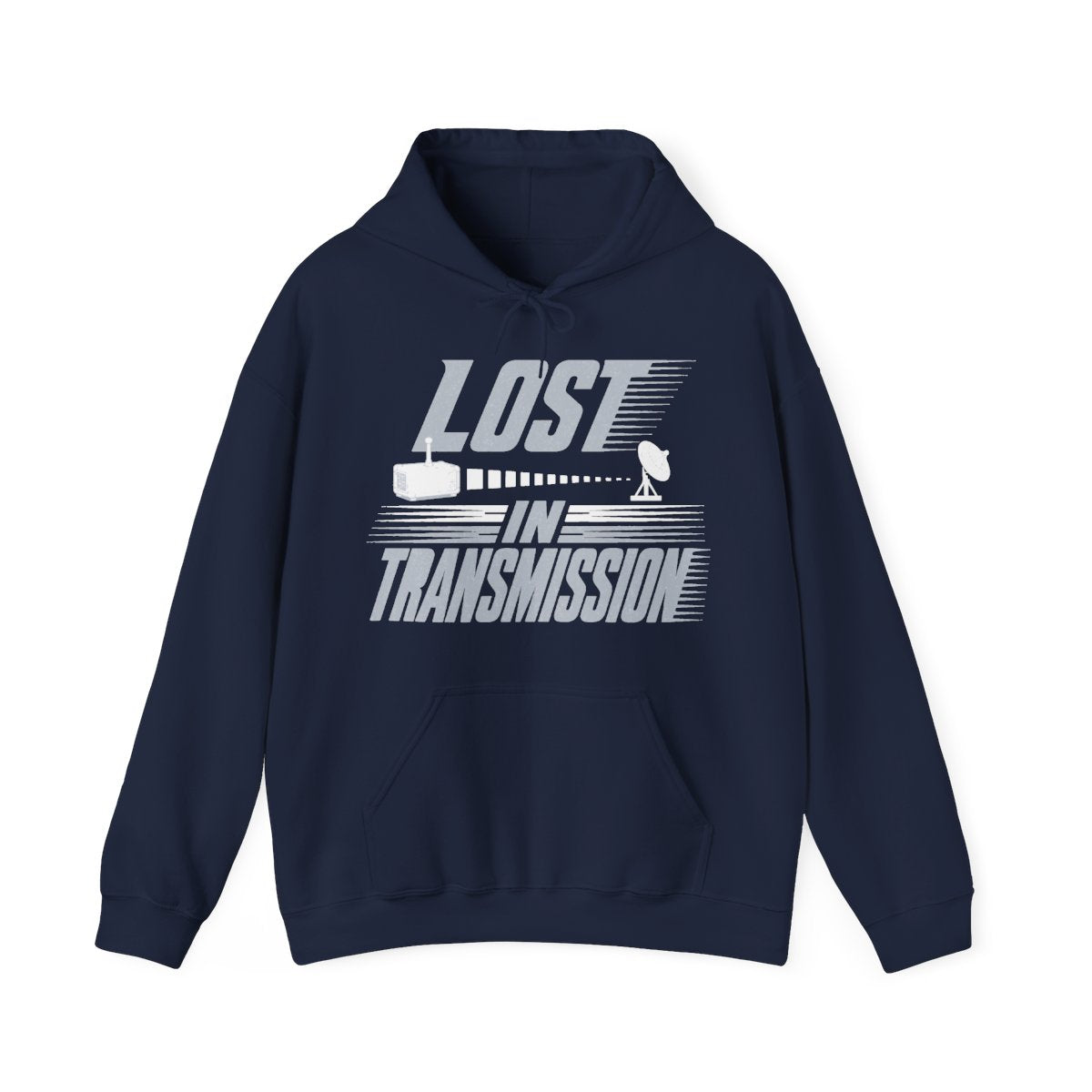 Lost in Transmission Hoodie in Navy