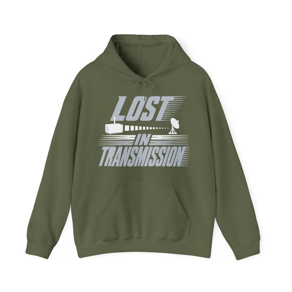 Lost in Transmission Hoodie in Military Green
