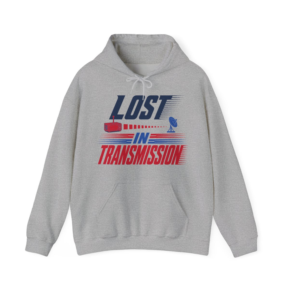 Lost in Transmission Hoodie in Sport Grey
